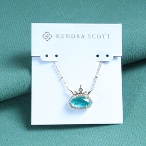 BRAND NEW Kendra Scott Disney Elisa Necklace Gold London Blue Illusion